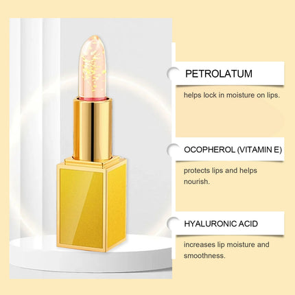 Gold Foil Moisturizing Lip Balm Moisturizes Brighten Lips Care Prevents Cracking Long Lasting No Fading Makeup Gloss Lipstick