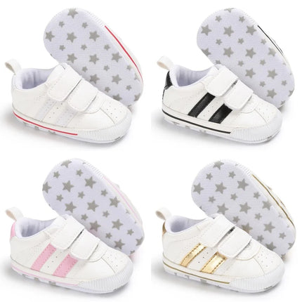 Spring and Autumn Style Baby Walking Shoes Baby White Shoes Casual Single Shoes For Boys and Girls Anti Slip Baby Shoes