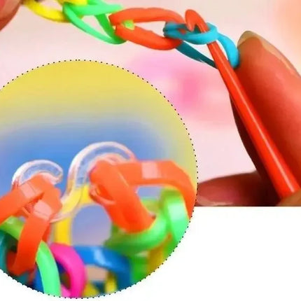 600 Diy Toys Rubber Bands Bracelet for Kids or Hair Craft Loom Bands Refill Rubber Band Make Woven Bracelet DIY Christmas Gift
