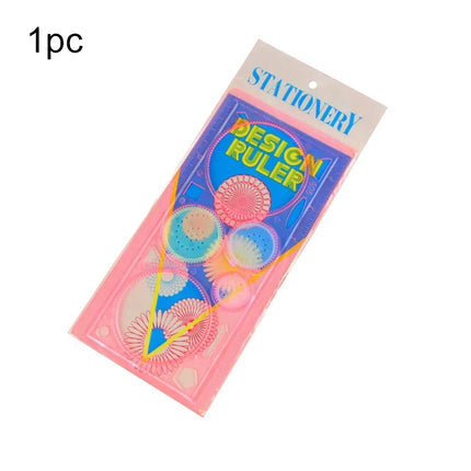 1/4/8PCS Children Painting Template Creative Gears Geometry Spirograph Drawing Stencils Set Art Crafts Kids Educational Toy TMZ