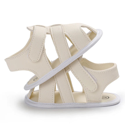 0-18M Baby Walking Sandals - Breathable Anti-Slip Soft Sole Shoes for Newborn Boys & Girls, Summer Infant First Walkers