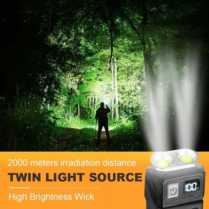 Mini USB Recharge LED Flashlight Tail Magnet COB Work Light Super Bright Portable Outdoor Emergency Torch Pocket Camping Lantern