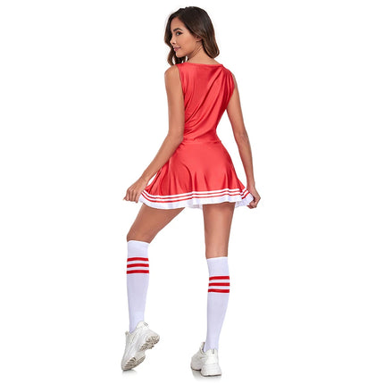 Summer Cheerleading Performance Costumes Gymnastics Dancing Dress Girls School Party Uniform Socks Suit Family Matching Clothing