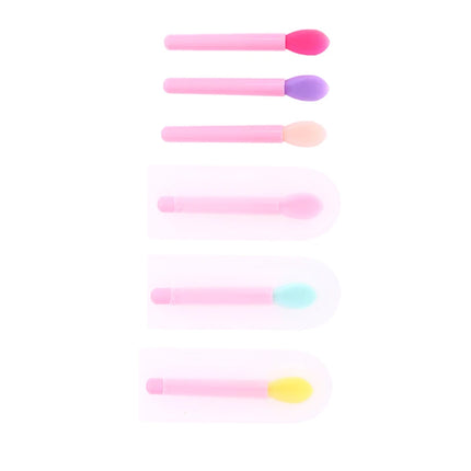 1PCS Small Makeup Brushes Lipstick Applicator Brushes With Anti-lost Cover For Lip Care Makeup Use Silicone Lip Brush