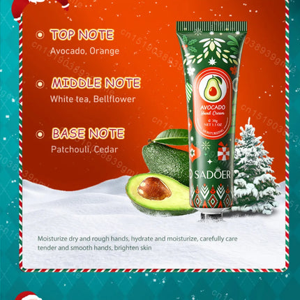 Christmas Gift Set Hand Cream and Lip Balm Set Ultra Wrinkles Nourishing Moisturizing Nonsticky Gentle Skincare for All Skin Use