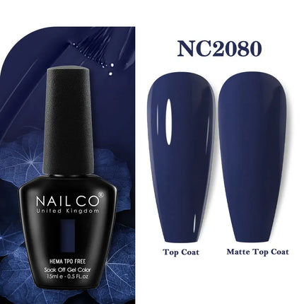 NAILCO 131Colors TPO FREE HEMA Vernis Semi Permanent UV Varnish Gel Nail Polish Nails Art Gel Manicure TOP BASE Varnish Hybrid