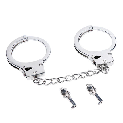 DUTRIEUX Stainless Steel Handcuffs Adjustable Fetish Restraints BDSM Bondage Alloy Lock Hand Ankle Cuffs Set Sex Toys For Couple