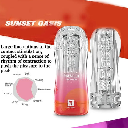 Male Masturbator Cup Soft Pussy Sex Toys Transparent Vagina Adult Endurance Exercise Adult supplies Vacuum Pocket Cup for Men