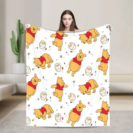 W-Winnies the P-Pooh Blanket Quality Comfortable  Throw Blanket Spring Travel Car Sofa Home Novelty Bedspread