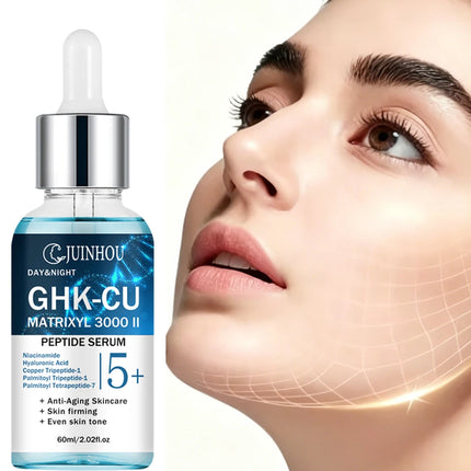 JUINHOU Facial Surem with Blue Copper Brighten skin Serum for Dry Damaged Skin Deep Hydrating Moisturizing Face Care All Skin