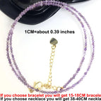 amethyst / 38-40CM necklace
