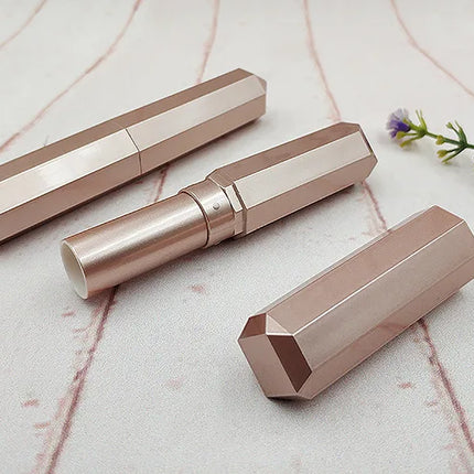 500PCS Octagonal Diamond Lip Balm Tube Empty Lipstick Tube Refillable Lip Gloss Container Lip Wax Tube Cosmetic Packaging Empty