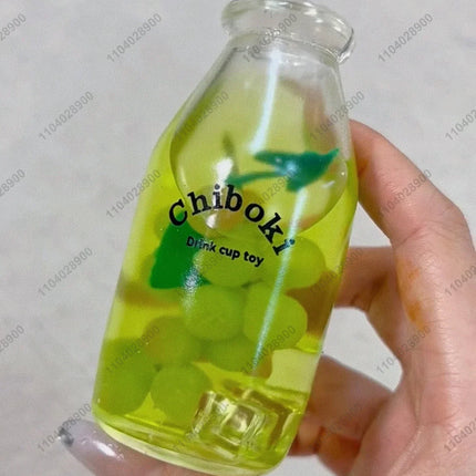 Stress Ball Handmade Milk Beverage Drink Bottle Ball Squishy Mochi Toy Squeeze Ball Stress Relieve Hand Relax Toy Gift