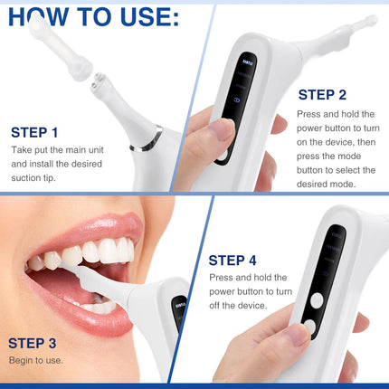 Visible Electric Tonsil Stone Remover Tool Visible Tonsil Stone Removal Kit 3 Suction Modes Tonsil Stone Removal Oral Care