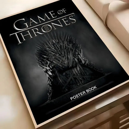 Anime G-Game Hot T-Thrones-S Poster Poster Waterproof HD Wall Art Decal Self-Adhesive Aesthetic Decor For Home Living