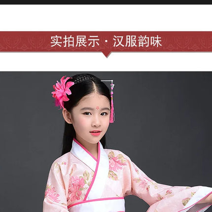 Autumn Two-piece Set Kids Hanfu Cosplay Tang Girl Suit Dance Costume Baby Outfits Ancient Girls Clothing Hanfu Children Suits