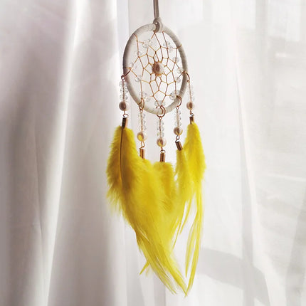 Creative Car Pendant Dream Catcher Forest Feather Wind Chime Decoration Valentine's Day Gift Girly Birthday Gift Home Decor