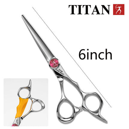 TITAN Professional Hairdresser Scissors Barber Scissors Hair Cutting Thinning Set of 5.5/6.0/6.5/7.0 Inch Japan 440C Steel