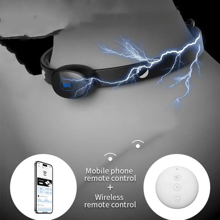 JEUSN Electric Shock Collar Dog Slave APP Remote Control Electric Stimulation SM Neck Collar Adult Games Sex Toys for Couples