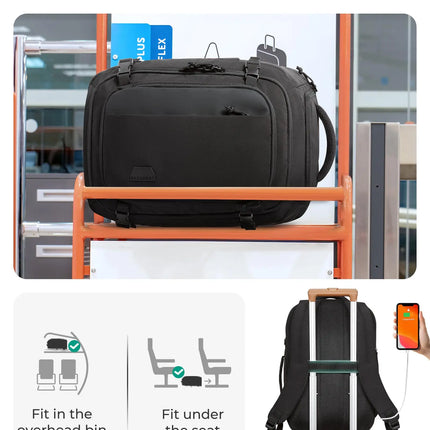 BAGSMART Travel Backpack Flight Approved  30L Lightweight Backpack for Men Women Waterproof Travel Bag with USB Charging Port