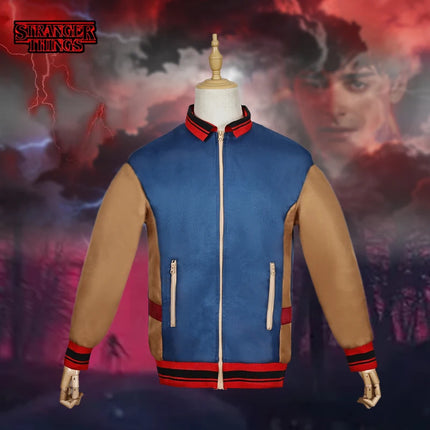 Movie Will Byers Cosplay Jacket Costume Stranger Roleplay Men Adult Coat Outwear for Halloween Carnival Party Dress