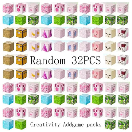 Princess Castle World Magnetic Block Set Fantasy Girl Magnetic Building Blocks Mine World Magnet Cube Birthday Gift DIY Toy