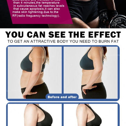 MECAVIE EMS Portable Body Sculptor & Fat Burner System Belly&Legs Slimming&Toning & Skin Tightening Functions Home/Salon Use