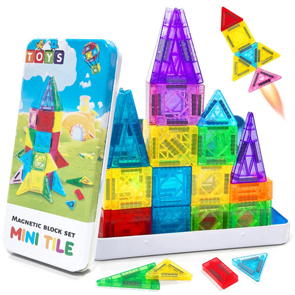 Montessori Educational Toys Magnetic Building Blocks Children DIY Model Construction Sets Magnetic Tiles for kids gifts