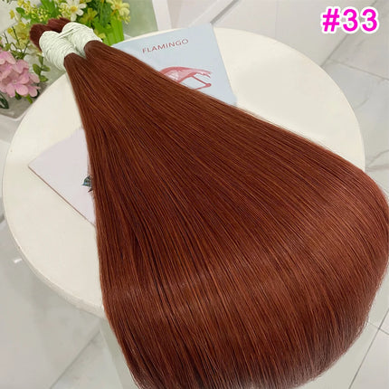 No Weft Straight Bulk Braiding Hair 100% Brazilian Virgin Remy Human Hair Extensions 50g 100g Blonde 1B Color Natural Hairpiece