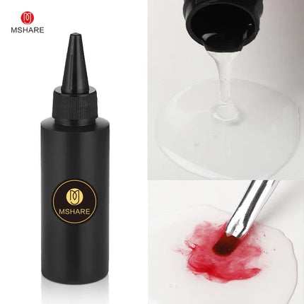 MSHARE 100ml Shiny Top Coat No Wipe Top Nail Gel for Gel Polish Semi-permanent Varnish No Sticker Hard Top Gel