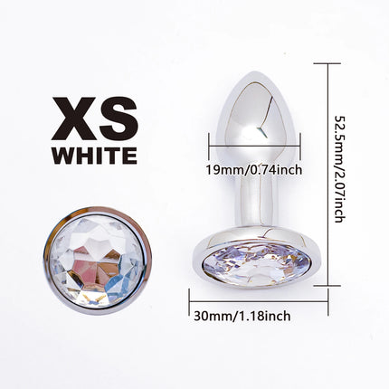 5PCS XS/S/M/L/XL Metal Anal Plug Butt Plug Sex Toy Butt Toy for Women Men Couples Adult Game Masturbator Anal Diamond Sex Toys