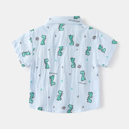 Children's Summer Polo Shirt Tops for Boys New Clothing Short Sleeve Top Wear Kids Outfits