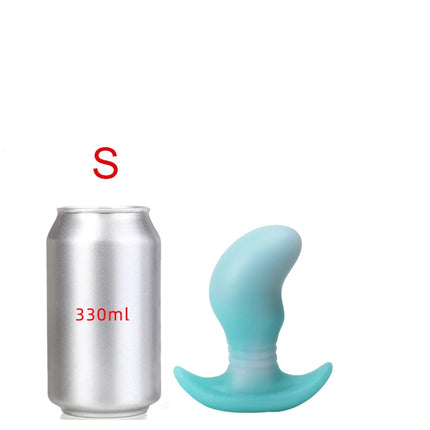 Glow in The Dark Colorful Silicone Buttocks Butt Plug Soft Women's Gay Men Prostate Massager