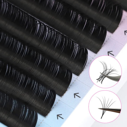 RUJADE False Eyelashes Extension Individual Natural Soft Russian Volume Lash Extension 6-20mm Lower/Regular/Long Cashmere Lashes
