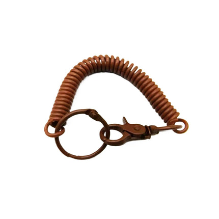 Colorful Lobster Clasp ID Card Holder Lanyard Keyring Anti-lost Spring Rope Retractable Keychain Mobile Phone Chain