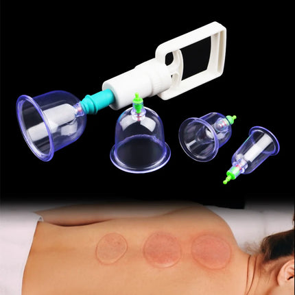 12/6Pcs Vacuum Cupping Sets Suction Cups Back Massage Body Cup Detox Massage Body Cups Ventosas Vacuum Cupping Massage Jars