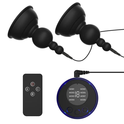 USB Charging Host SM Electric Shock Nipple Sucker Nipple Clamps Breast Massage Stimulator Clitoris Clips Adult Sex Toy For Women