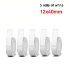 5 rolls of white