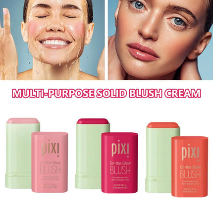 pixiBlush Cosmetic Blush Makeup Products Make Up Blusher Cosmetics Pink Blush in Bar Korean Palette Long lasting Matte Stick