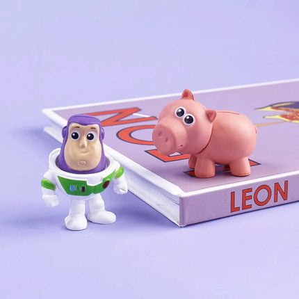 8Pcs Toy Story 4 Characters Woody Buzz Lightyear Q version Action Doll Children Toy Mini Figurine Birthday Anime Decoration Gift