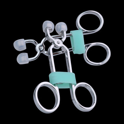 QKKQ Handheld Stainless Steel Nipple Clamp Nipples Stimulator Sexy Tools Teat Bondage For Women Couple Intimate Game BDSM Toys