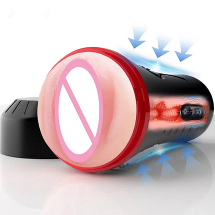 Male Masturbator Realistic Pocket Pussy Vagina Textured Soft Fleshy Texture Penis Training Masturbators Sex Machine Toy for Men