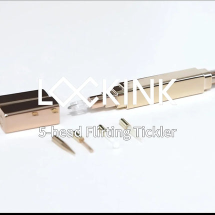 LOCKINK Adult SM Products Flirty Pen Clitoris Nipple Stimulator Portable Massager with 5 tools Adult Couple Games Orgasm Sex Toy
