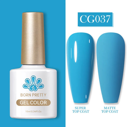 BORN PRETTY 10ml Gel Nail Polish Gel 130 Colors Semi Permanent Solid Nail Gel Varnish Soak Off UV Gel for Base Top Coat