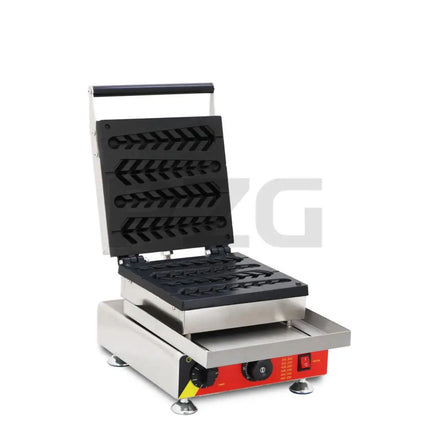 Pine Tree Shape Waffle Cake Fish Scale Cake Maker Non-stick Pan Coating Commercial Lolly Waffle Scones Machine Snack Appliances