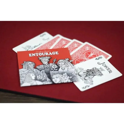 Entourage By Gordon Bean Card Magia Close Up Magic Props Gimmicks Magician Magic Tricks for Professional Magicians Mystery Box