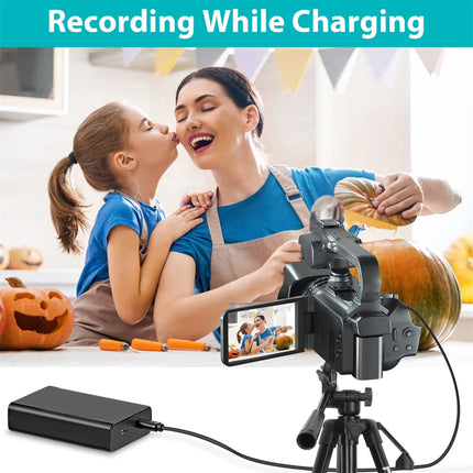Full 4K Camcorder 64MP Youtuber Professional Digital Video Camera Streaming Auto Focus Photography Vlog Recorder 4" Touch Screen