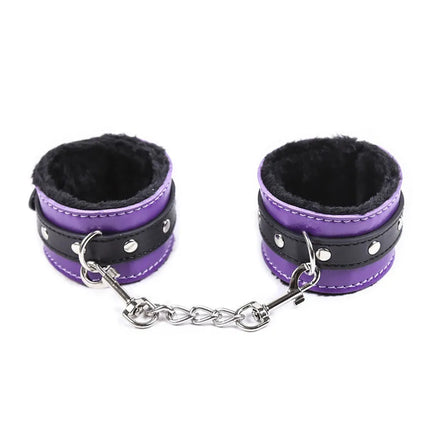 Leather Plush Hand Ankle Cuffs Bdsm Bondage Adult Games Restraints Foot Fetish Sex Toys For Couples Women Erotic slave Handcuffs