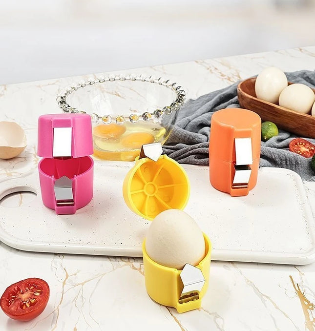 1PC Creative Egg Separator Tool Plastic Non-Stick Hand Eggs Breaker Multifunctional Convenient Baking Cooking Aid Kitchen Gadget