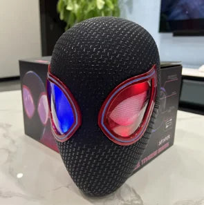 Hot In Stock 1:1 Scale Miles Spider-Man Electronic Mask With Moving Glowing Eyes Ring Control Cosplay Toy Gift For Boys Gift